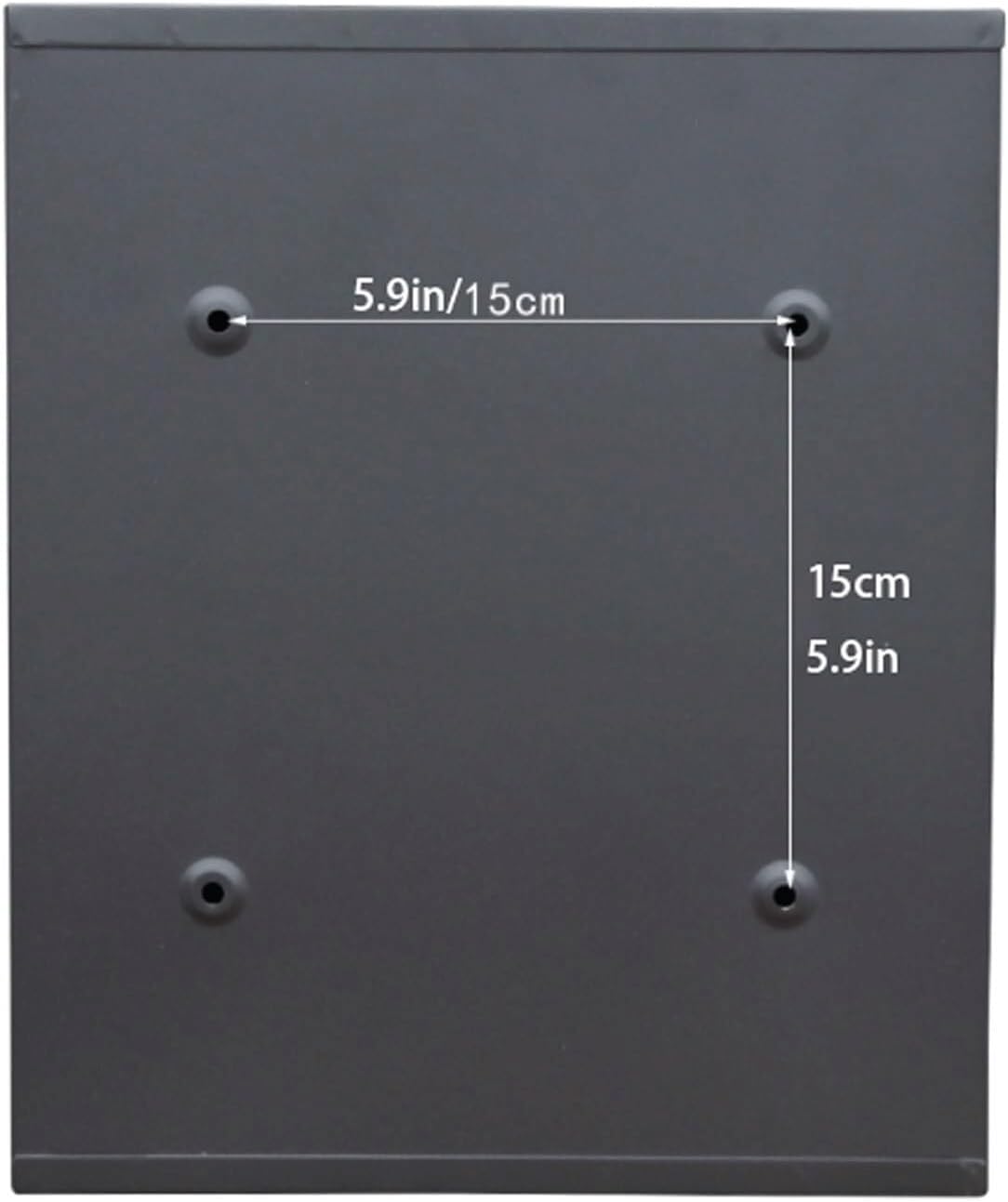 Metal Mailboxes Galvanized Steel Mailbox for Outside Drop Box Large with View Window Post Box Comment Box Suggestion Box(Yellow)