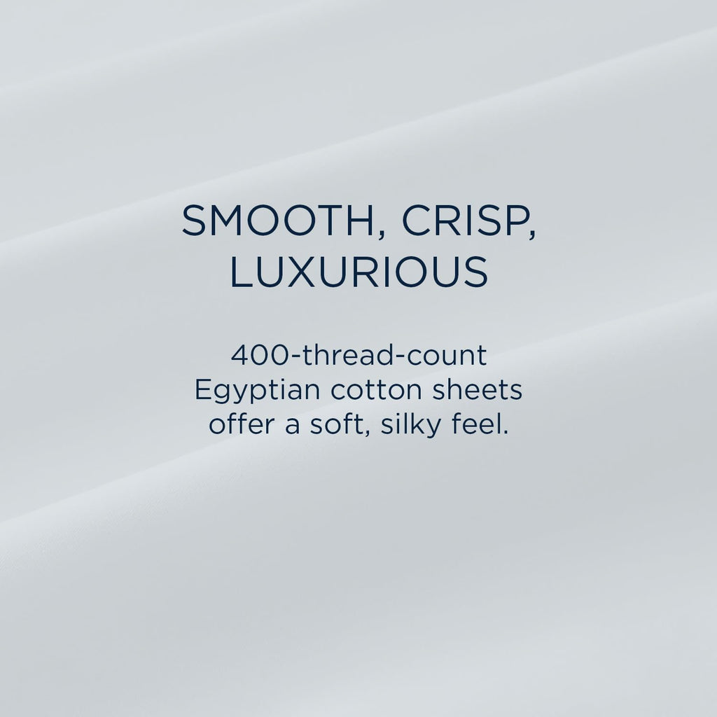 TEMPUR Luxe Egyptian Cotton Sheet Set Sleepy Blue - TwinXL