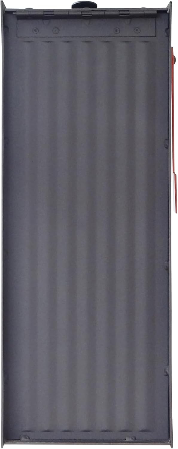 Special Lite Titan Aluminum Curbside Mailbox - Black Aluminum Mailbox for Post Mount - SCH-1016A-BLK
