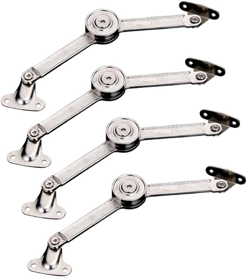 4Pcs Hydraulic Randomly Stop Hinges Kitchen Cabinet Door Support Rod Adjustable Hinge Furniture Wardrobe Lift Up Flap Stay Hardw