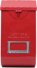 MELPHI Wall-Mounted Drop Box, Metal Mailbox, Indoor & Outdoor Storage Box, Water Proof and Rust Proof Keyless Mailbox, Hanging Secured Postbox, for Home & Business Use (Color : Red)