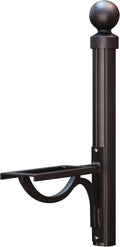 Wingate Mounting Bracket - Black Aluminum Mounting Bracket for Mailbox - PRO-Win-FS-BLK