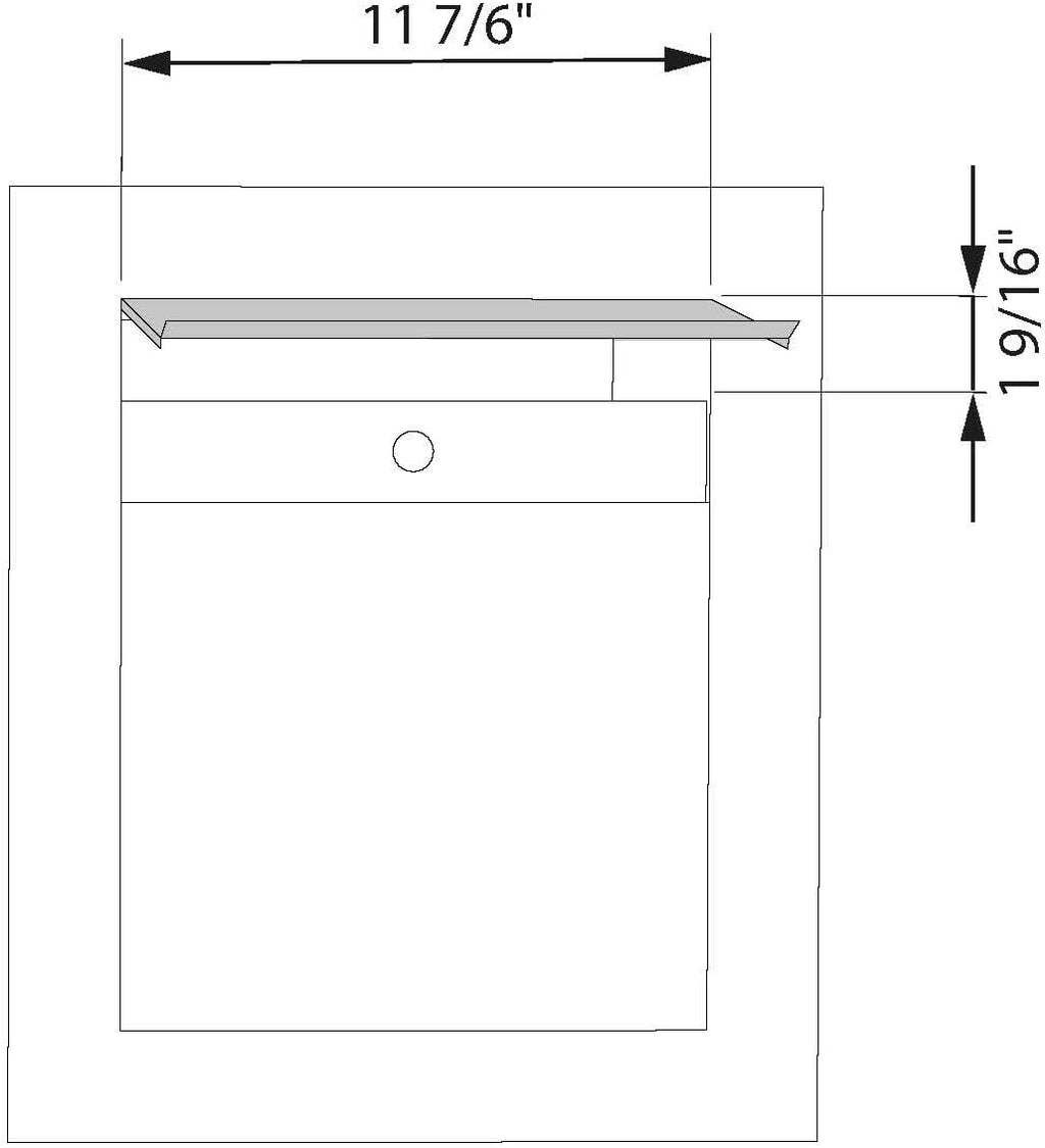 BARI by Bravios - Modern Built-in Black Mailbox