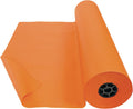 Colorations Arts and Crafts Paper Roll - Orange, Dual Surface, Finger Paints, Painting, Watercolors, Acrylic Paints, Wall Art, Bulletin Board Paper, Kids Crafts (Item # DSOR), 36' x 1000' (1 Roll)