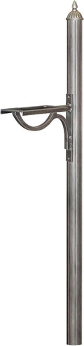 Special Lite Richland Mailbox Post Mailbox Post - Swedish Silver Aluminum Post for Curbside Mailbox - SPK-679-SW