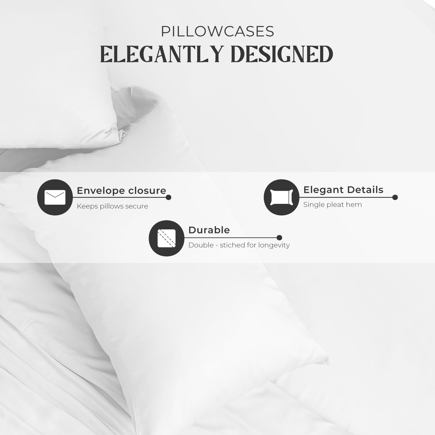Mayfair Linen 100% Egyptian Cotton Queen Sheet Set - 2000 Series Luxury Sheets Queen Size Bed Set (4 Pc, White), Silky Soft & Cooling, Sateen Weave 17' Extra Deep Pocket Hotel Collection Sheet