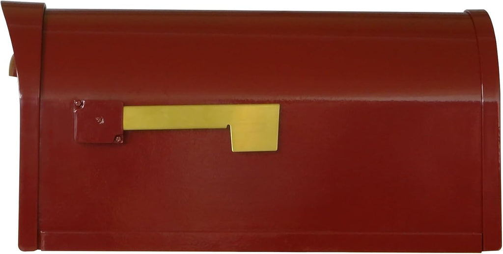 Special Lite Modern Dylan Curbside Mailbox - Wine Aluminum Mailbox for Post Mount - SCD-1008-WIN