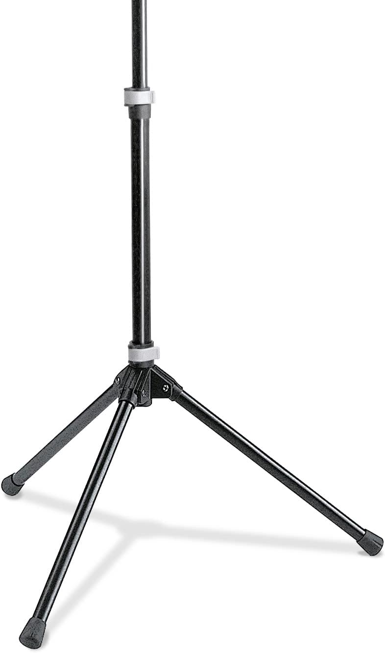 K&M Konig & Meyer 12120.000.55 Orchestra Music Stand | Collapsible Desk Holder For Music Sheets Or Book | Sturdy Tripod Base | 2pc Folding Design | Bag Included | Portable | German Made | Black