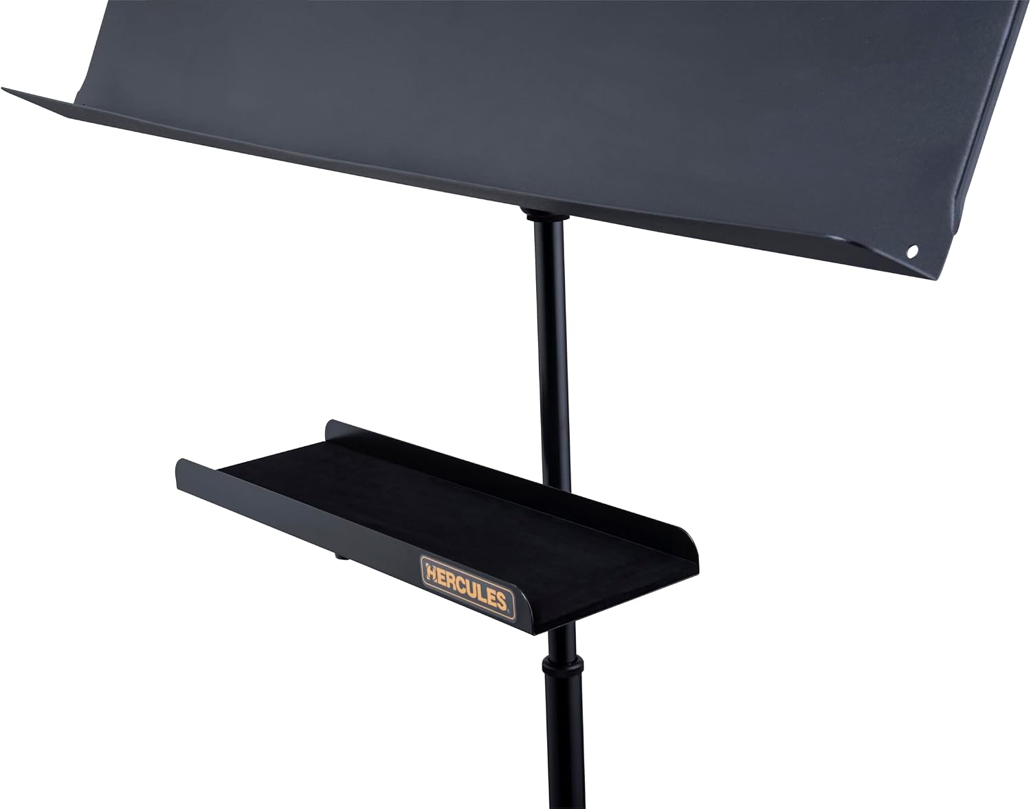 Hercules BS243B-HA103 Conductor Stand with Extended Desk and Accessory Tray