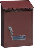 Letterbox Mailbox Dropbox Postbox Outdoor Lockable Metal Mailboxes Wall Mounted Mail Box Post Box with Key for Home Decoration Letter Box Mailboxes Post Box