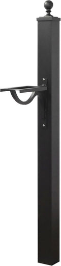 Special Lite Springfield Mailbox Post - Black Aluminum Post for Curbside Mailbox - SPK-710-BLK