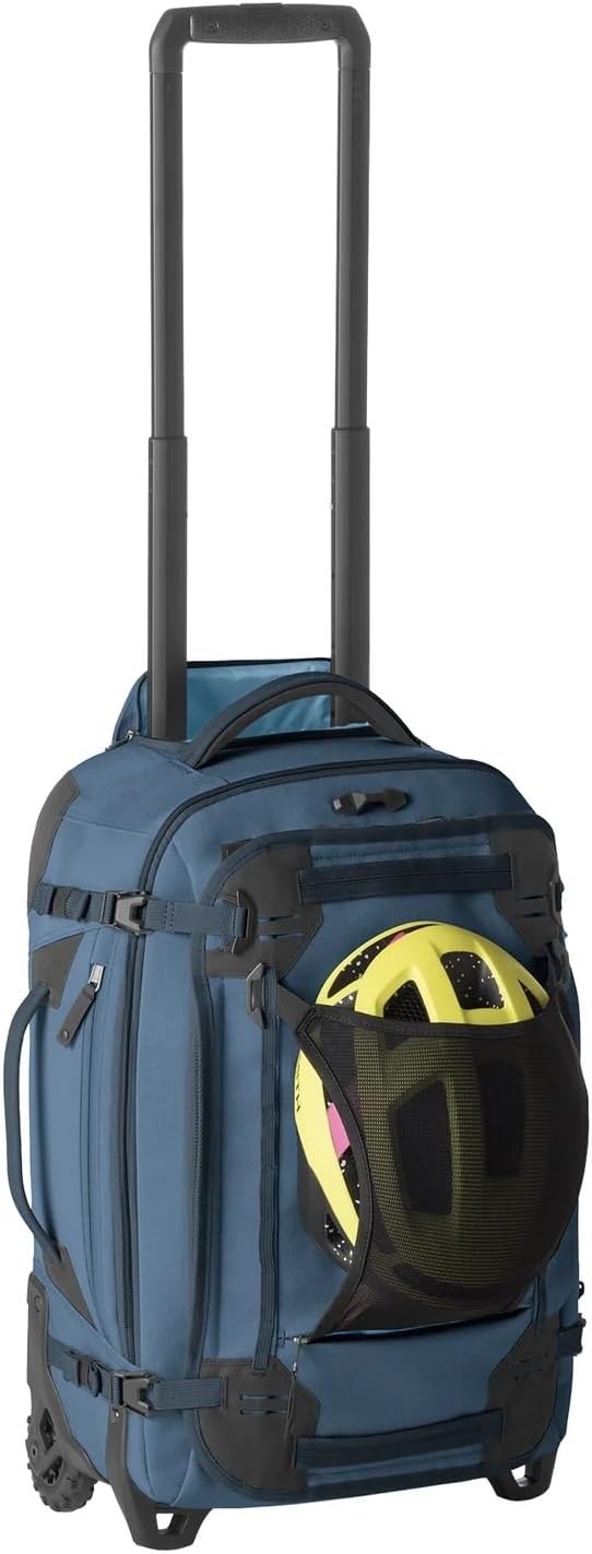 Eagle Creek Gear Warrior XE 2-Wheel Convertible Carry-On Luggage for Travel Essentials - Heavy Duty Wheels - Lockable Zippers - Interior Laptop Sleeve - Blue Jay - 21.75'