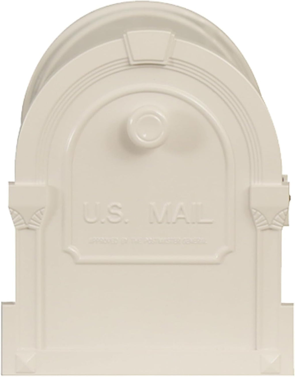 Special Lite Savannah Curbside Mailbox - White Aluminum Mailbox for Post Mount - SCS-1014-WH