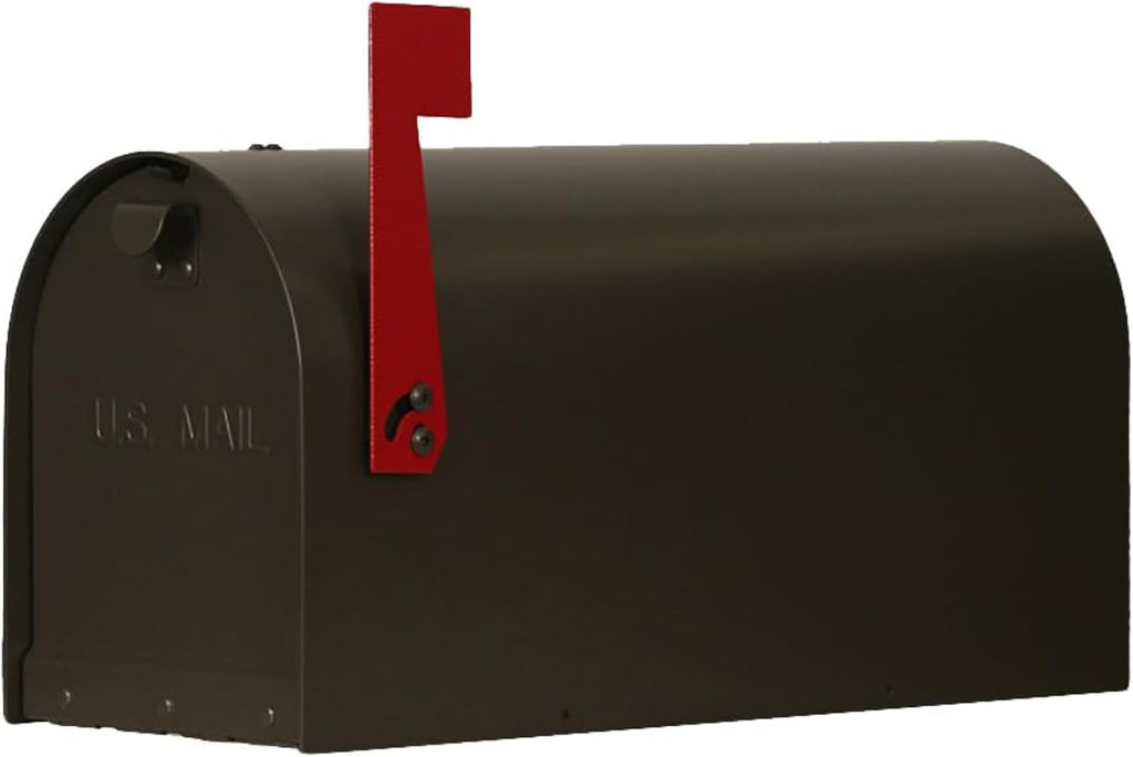 Special Lite Titan Steel Curbside Mailbox - Mocha Steel Mailbox for Post Mount - SCH-1016-S-MOC