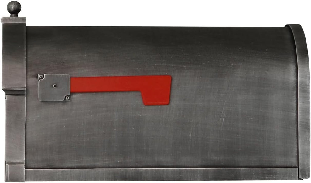Special Lite Berkshire Curbside Mailbox - Swedish Silver Aluminum Mailbox for Post Mount - SCB-1015-SW