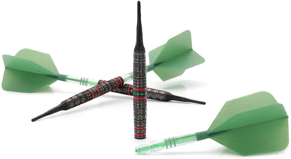 CUESOUL Engine 18/19/20/21g Soft Tip 90% Tungsten Dart Set with Oil Paint Finished and Unifying ROST T19 Carbon Flight