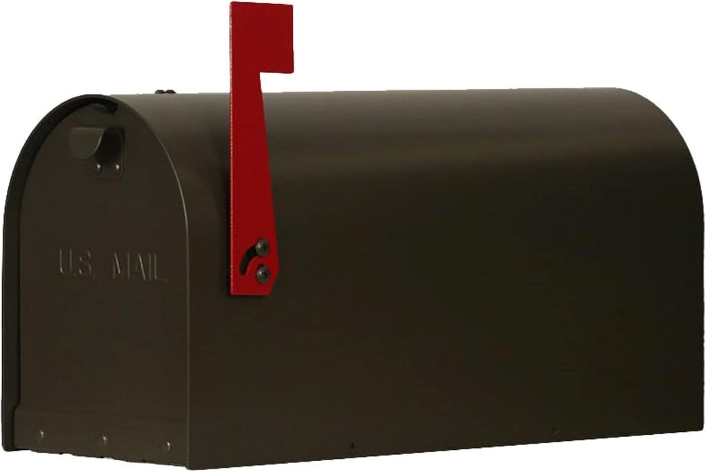Special Lite Titan Aluminum Curbside Mailbox - Mocha Aluminum Mailbox for Post Mount - SCH-1016A-MOC