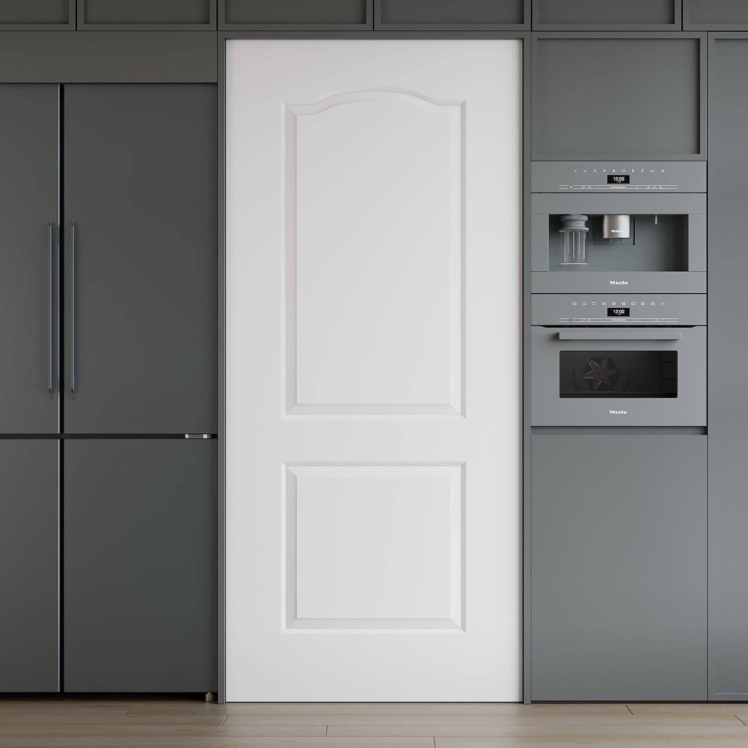 WINSTELLAR 36 x 80 2-Panel Molded Slab Doors Interior, Solid Core Bedroom Doors for Home, Closet, Bathroom, Pantry as Prehung, Pocket, French, Barn Door Slab, Paintable White Door Panel Swing Shaker