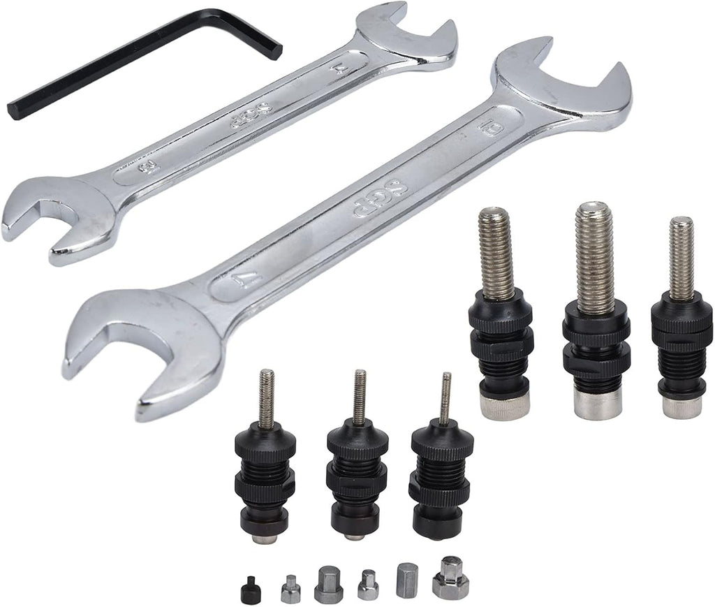 Pneumatic Rivet Nut Setter Kit - Heavy Duty Air Powered Riveter Gun for M3-M12 Nuts, Zinc Alloy, for Metal Plates and Pipes