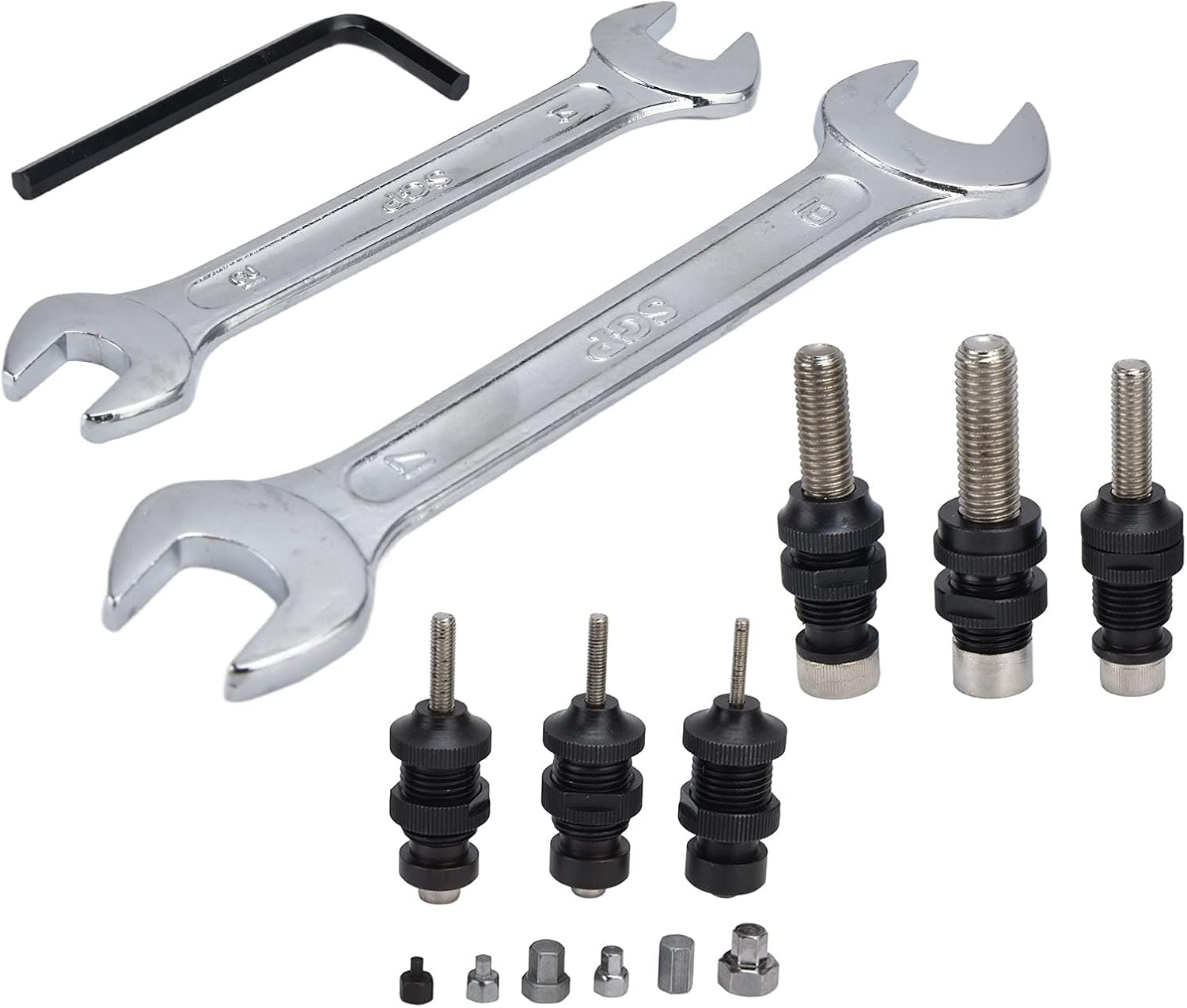 Pneumatic Rivet Nut Setter Kit - Heavy Duty Air Powered Riveter Gun for M3-M12 Nuts, Zinc Alloy, for Metal Plates and Pipes