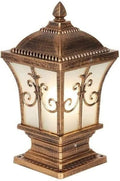 Courtyard Light Column Lamp Stigma Floor Lamp Lantern Wood Mailbox Posts for Outside Column Lights Street Lamp Decor Light/73Cm