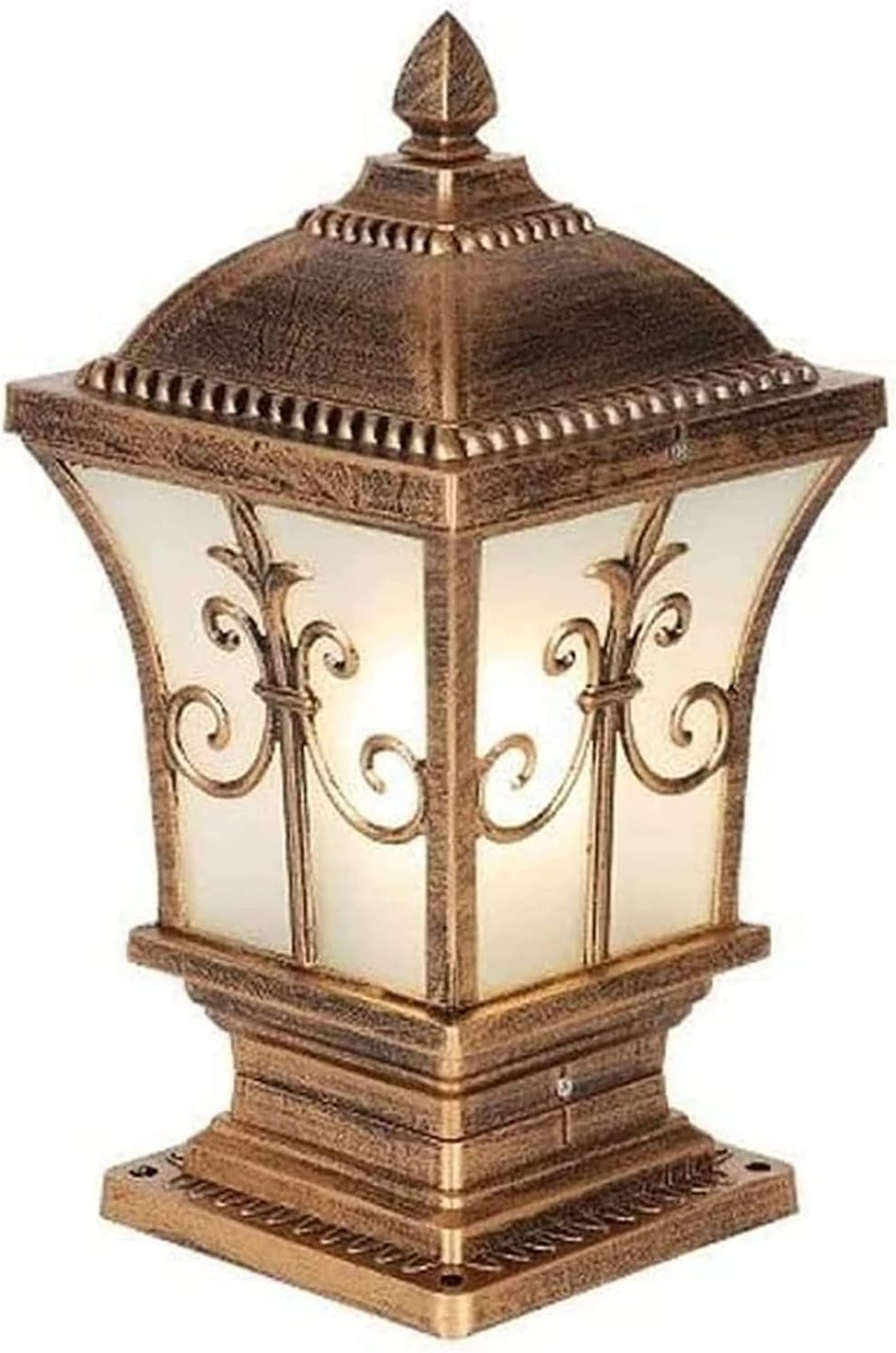 Courtyard Light Column Lamp Stigma Floor Lamp Lantern Wood Mailbox Posts for Outside Column Lights Street Lamp Decor Light/73Cm