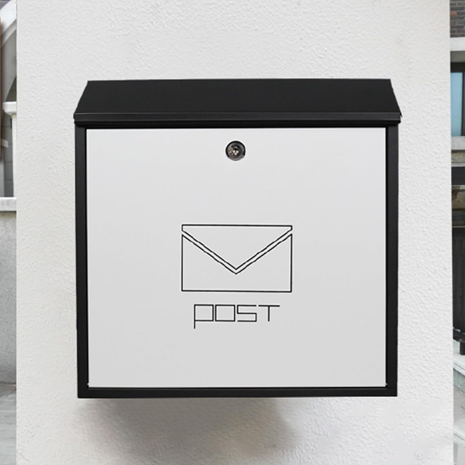 MELPHI Mailbox, Wall Mount, Mailboxes for Outside Mail Boxes, Large Capacity, Metal Mailbox, Hanging Secure Post Box for Home, Business