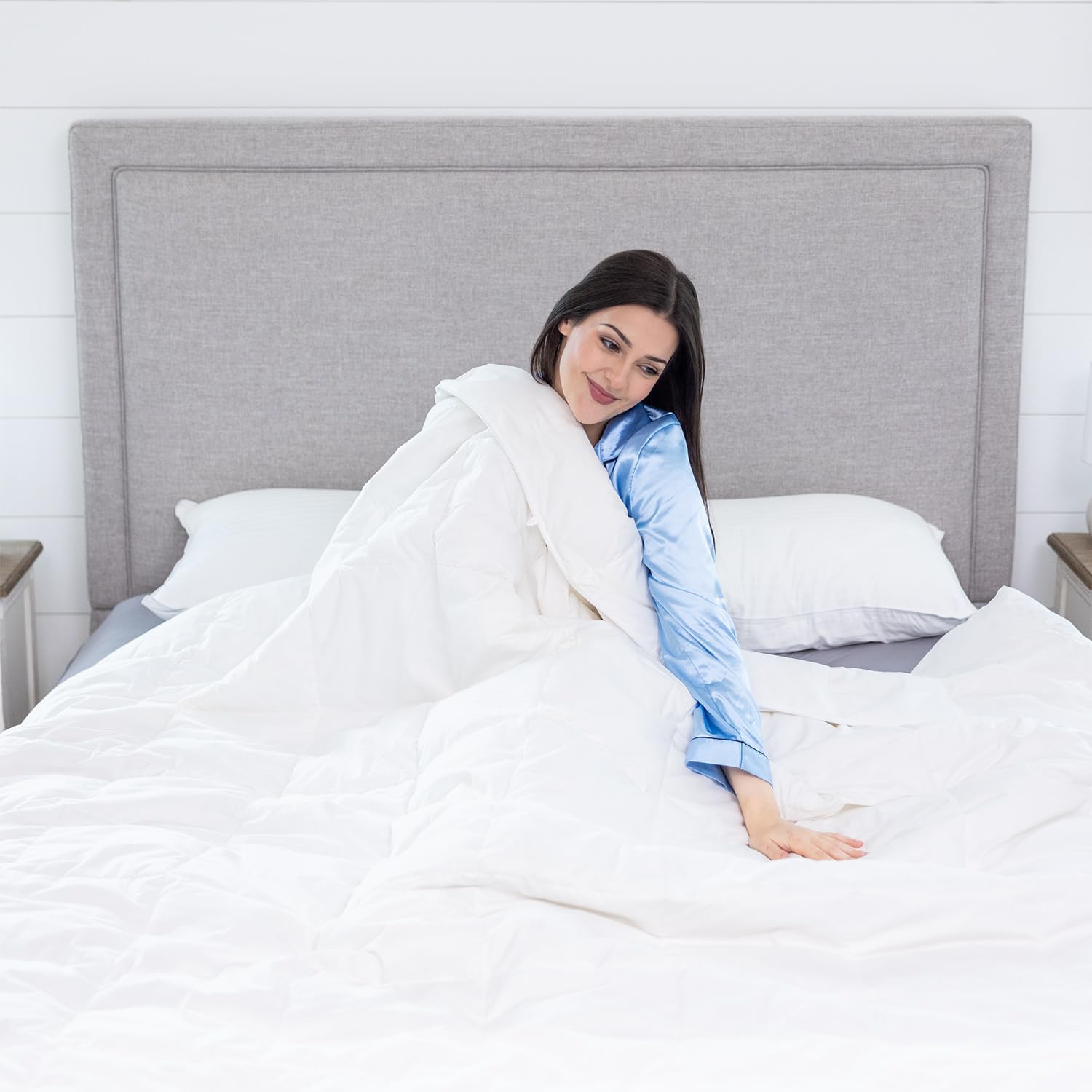 1 Piece 100% Egyptian Cotton 800 Thread Count Comforter Oversized Queen Size (98' x 98') Inch 400 GSM Luxurious Hotel Collection Ultra-Soft Comforter - Plum Solid