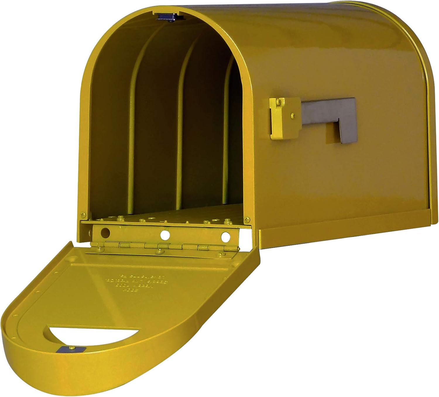 Special Lite Modern Dylan Curbside Mailbox - Yellow Aluminum Mailbox for Post Mount - SCD-1008-YEL