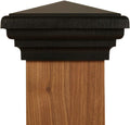 4x4 Black Post Caps (12pack) fits (3.5'x3.5' up to 3.75'x3.75') Post | Black Pyramid 4x4 Deck Post Cap Square Top for 4x4 Fences, Mailboxes & Decks, by Atlanta Post Caps…