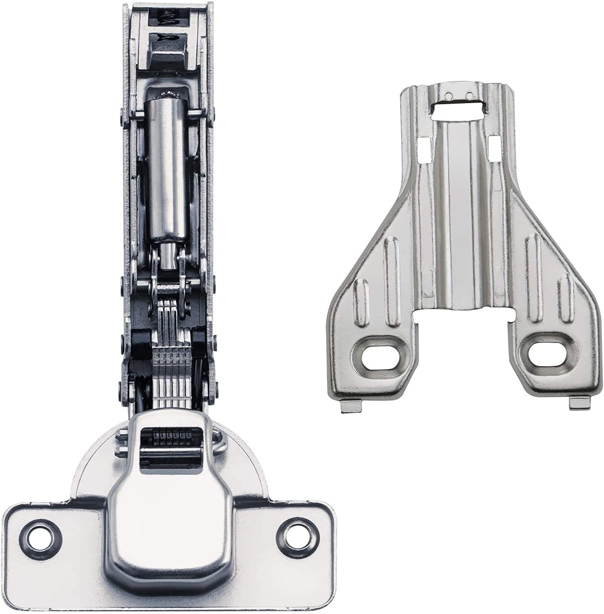 50 Pieces Full Overlay Cup Hinge Soft Close Face Frame Cabinet Hinge Clip on Soft-Close Cabinet Hinge Kitchen Bisagra de gabinete Cabinet Door Hinge (50 Piece)