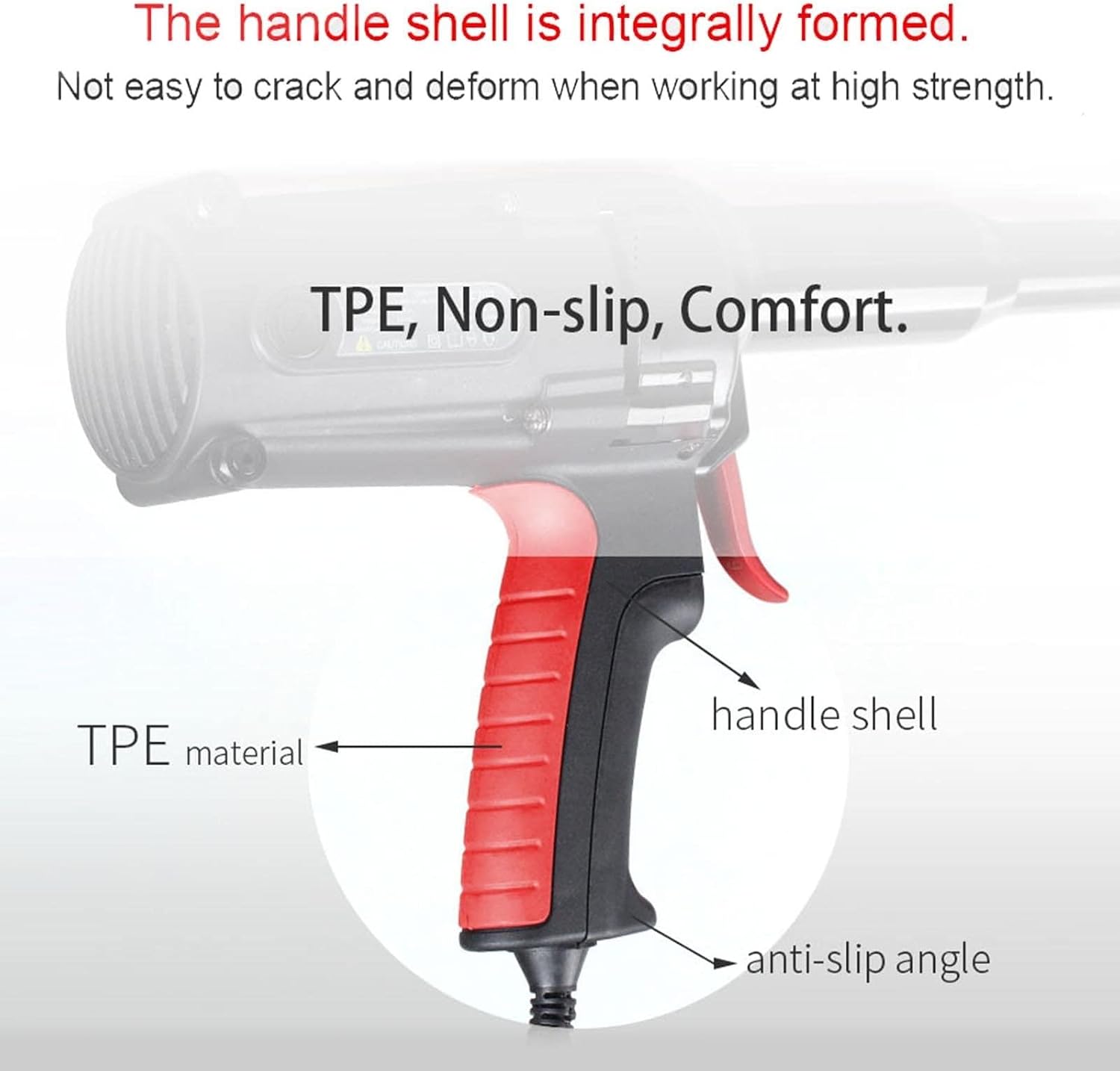 COMAAM 4.0-6.4MM Portable Handheld Electrical Blind Riveter,Electric Rivet Gun Professional Heavy Duty Enhanced Power Riveting Tool Suitable for Metal, Plastic and Leather