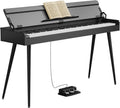 Digital Piano 88 Key Weighted Keyboard,Full-Size Desk Progressive Hammer-Action Electric Piano For Beginners, With Sheet Music Stand, Pedal,Power Adapter, Headphone Mode, Usb-Midi