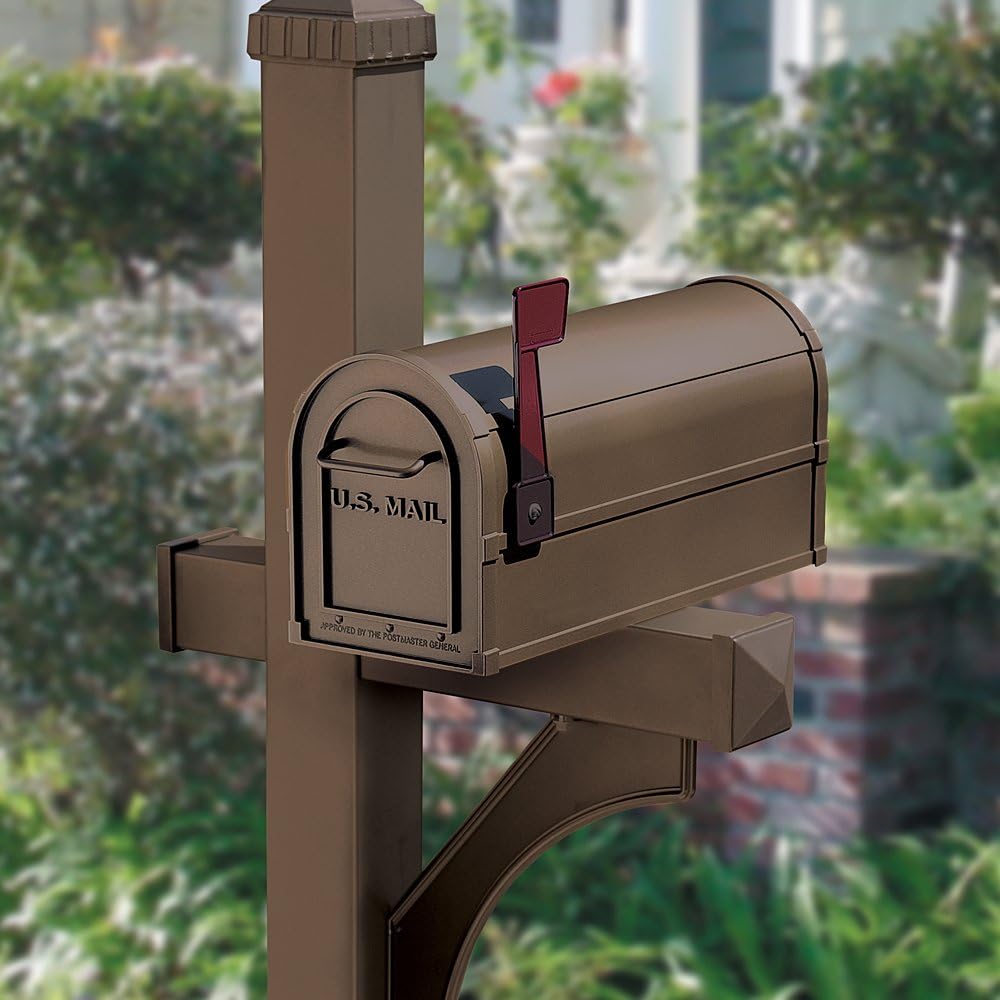 Rural Mailbox, Antique, Bronze