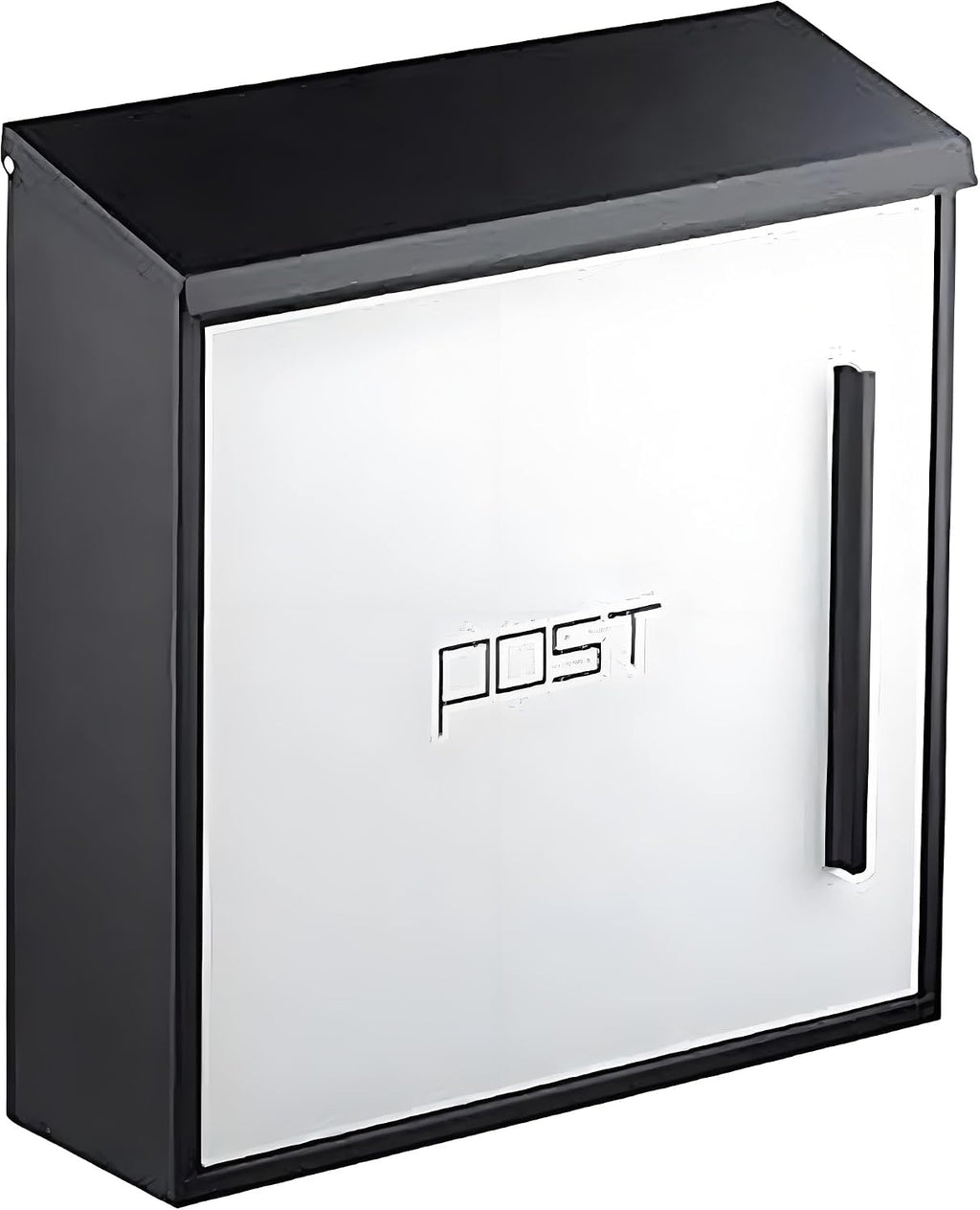 Locking Mailbox Wall Mount, Mailboxes for Outside with Combination Lock, Galvanized Steel Large Capacity Delivery Postbox, Metal Mail Box, Top Insert, 15×4×15in(White)