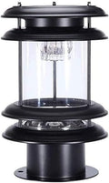 Courtyard Light Solar Outdoor Post Lights Led Pillar Lights Lamp Posts Outdoor Floor Lamps Lantern Wood Mailbox Posts for Outside Pillar Lights Outdoor Street Lamp Deco