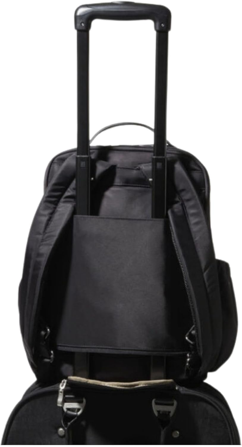 Baggallini Tribeca Expandable Laptop Backpack - 15'x11' Lightweight Work Travel Bag w/Luggage Sleeve & RFID