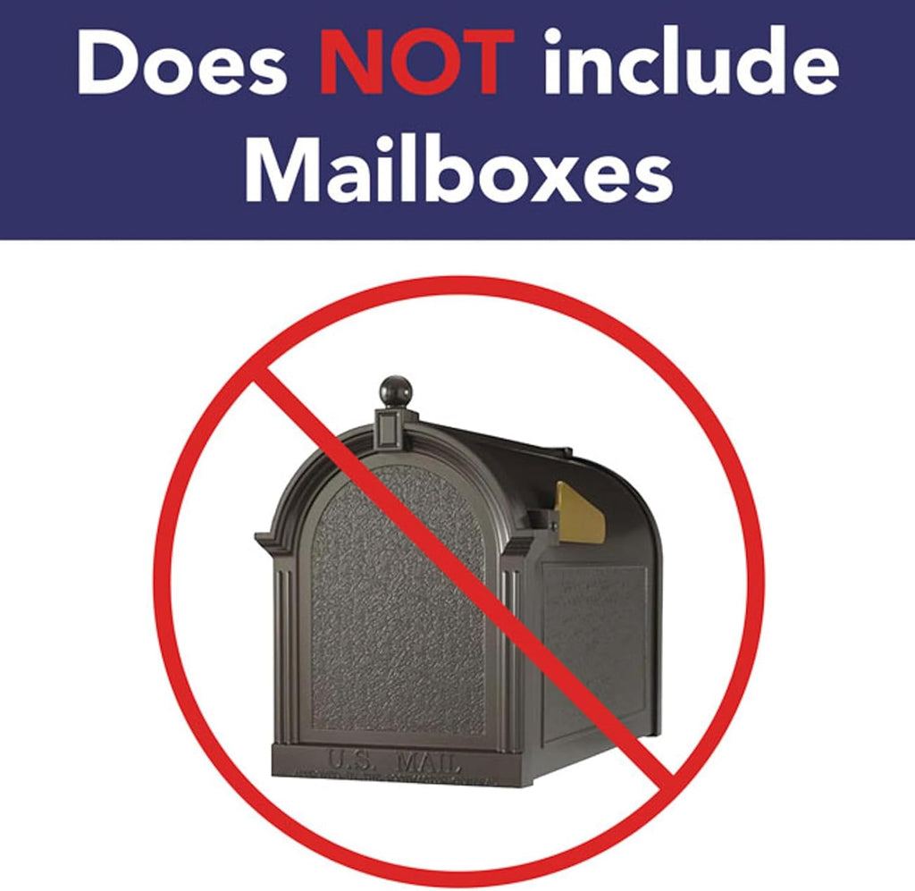 Whitehall Duo Mailbox Post Finish: French Bronze