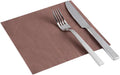 Restaurantware Luxenap 15.5 x 15.3 Inch 2-Ply Dinner Napkins 1200 Disposable Napkins - Linen Feel Soft And Absorbent Brown Paper Folded Napkins Square For Lunch Dinner Or Everyday Use