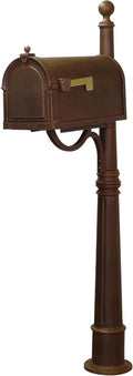 Special Lite Berkshire Curbside Mailbox with Aluminum Post - Copper Mailbox with Ashland Post - SCB-1015_SPK-600-CP