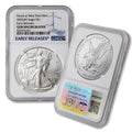 2025 (W) 1 oz American Silver Eagle Coin Gem Uncirculated (Early Releases - Struck at West Point Mint) $1 NGC GEMUNC