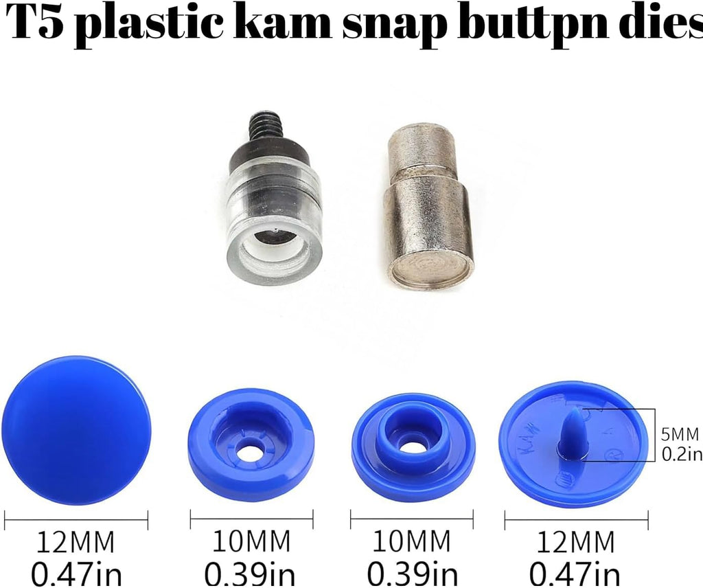 Snap Button Press Machine with Proper Installation Tools for Metal and Plastic Kam Snaps