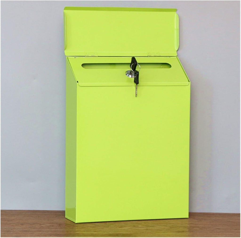Letterbox Metal Mailbox Locking Wall Mounted Comment Drop Box Payments Holder Mailboxes Post Box