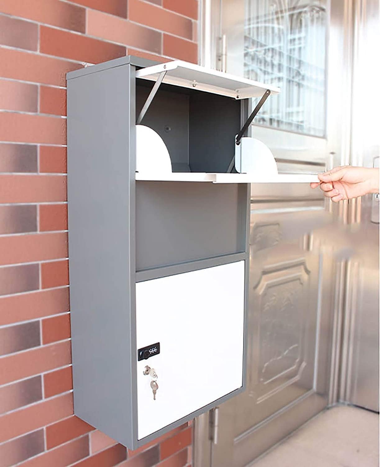 Exquisite Mailbox Mailbox Metal Post Box High Capacity Commercial Grade Drop Box Modern Freestanding Letter Box Safe and Secure Parcel Box Safer