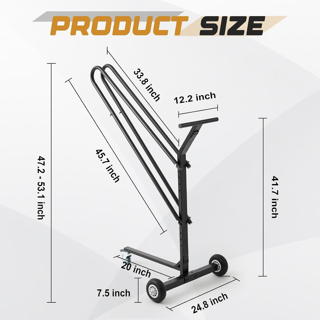 Aurelema Music Stand Storage Cart for 8 Melody Music Stands Metal Portable