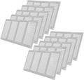 Vent Systems 16' x 8' Inch (Overall Dimensions) Pack of 10 - White - Air Vent Cover Metal Air Return Grill with Built-in Mesh Guard Screen HVAC Vent Duct Cover for Home Improvement