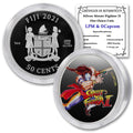 2021 1 oz Silver Fiji Street Fighter II 30th Anniversary Vega Coloured Brilliant Uncirculated (in Capsule) with a Certificate of Authenticity 50c BU
