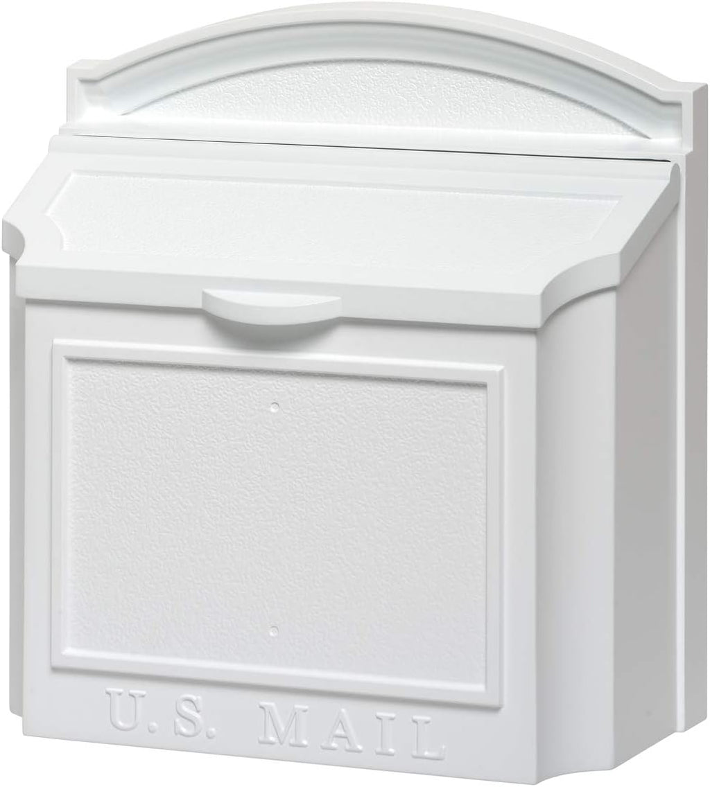 Whitehall Products Locking Wall Mounted Large Mailbox (White)
