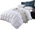 Full Size 1500 Thread-Count Siberian Goose Down Comforter, 100% Egyptian Cotton, White, 750FP & 50Oz
