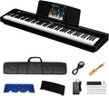 TERENCE P50 88 Key Weighted Keyboard Full Size Weighted Keyboard Piano 88 Keys with 2 * 25W Stereo Speakers,Digital Keyboard with Bluetooth,MIDI,Pedal,Audio/Video Recording,for Beginners and Advances